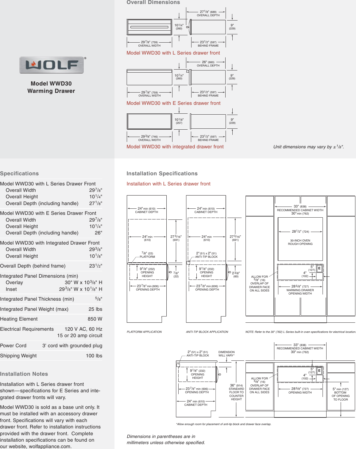 Page 2 of 2 - Wolf Wolf-Wwd30-Users-Manual- QR_2 WWD30  Wolf-wwd30-users-manual