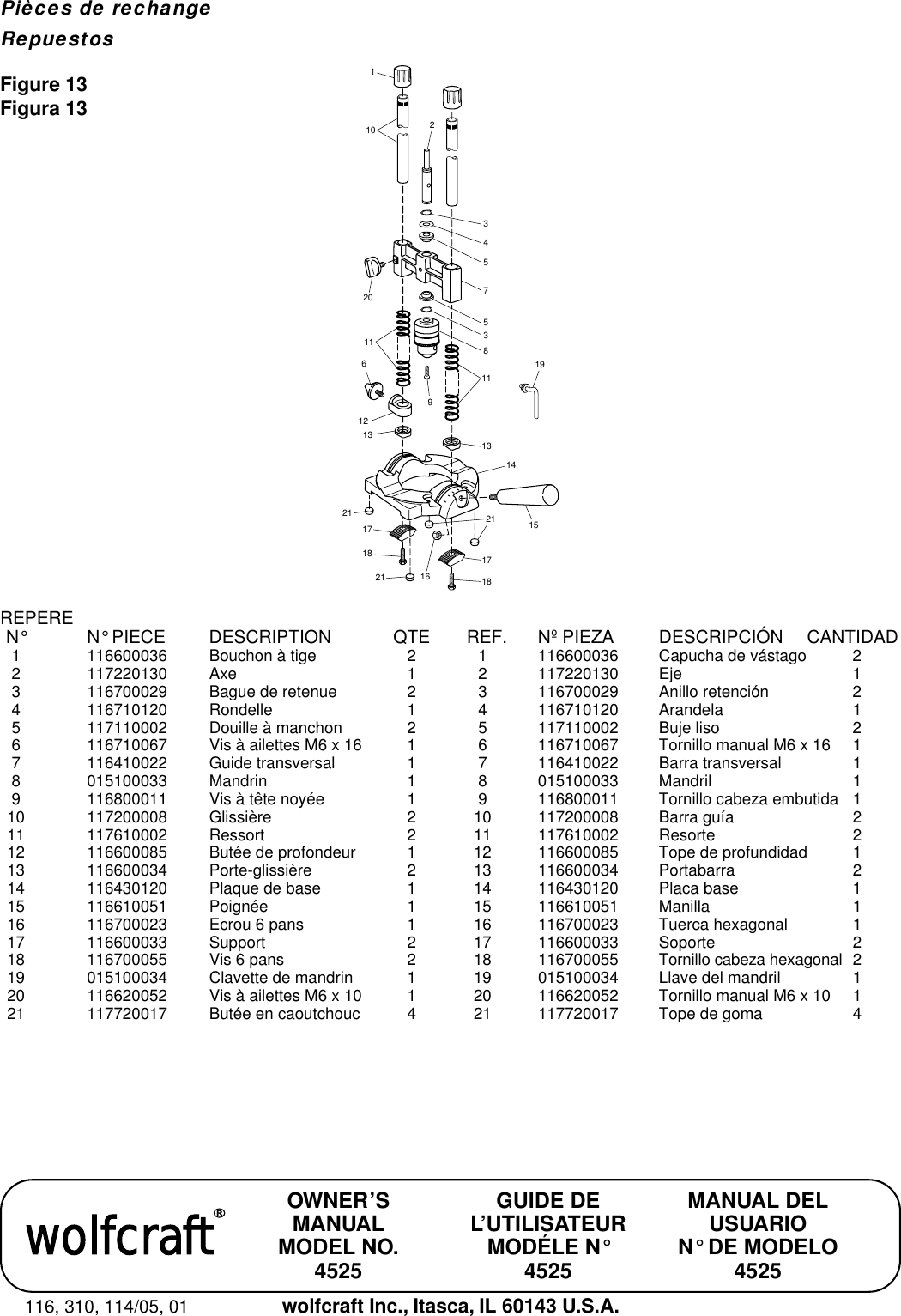 Page 12 of 12 - Wolfcraft Wolfcraft-4525-Users-Manual- RTD10000193AA Com  Wolfcraft-4525-users-manual