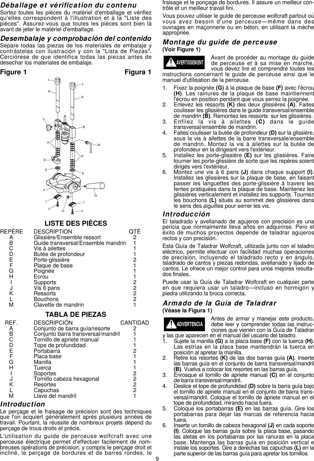 Page 9 of 12 - Wolfcraft Wolfcraft-4525-Users-Manual- RTD10000193AA Com  Wolfcraft-4525-users-manual