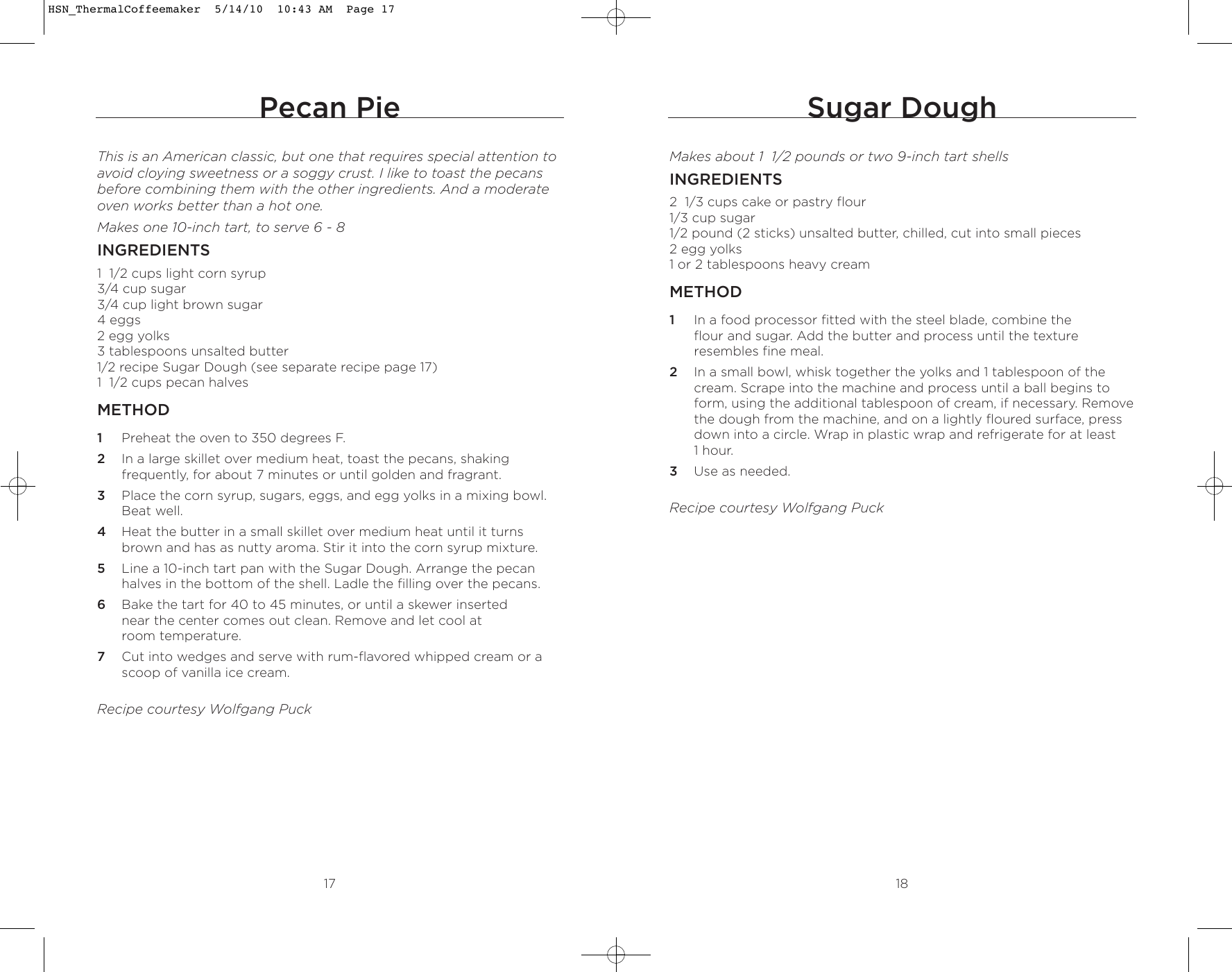 Page 10 of 12 - Wolfgang-Puck Wolfgang-Puck-Wolfgang-Puck-Coffeemaker--Bcm00020-Users-Manual- HSN_ThermalCoffeemaker  Wolfgang-puck-wolfgang-puck-coffeemaker--bcm00020-users-manual