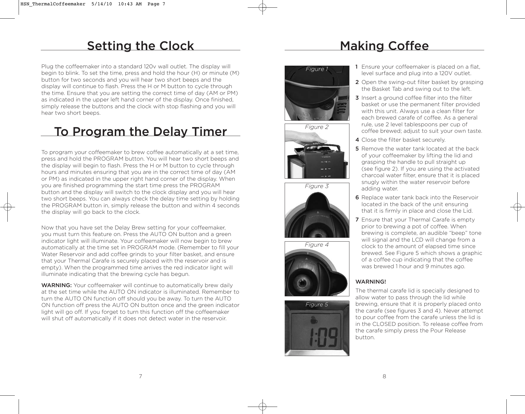 Page 5 of 12 - Wolfgang-Puck Wolfgang-Puck-Wolfgang-Puck-Coffeemaker--Bcm00020-Users-Manual- HSN_ThermalCoffeemaker  Wolfgang-puck-wolfgang-puck-coffeemaker--bcm00020-users-manual