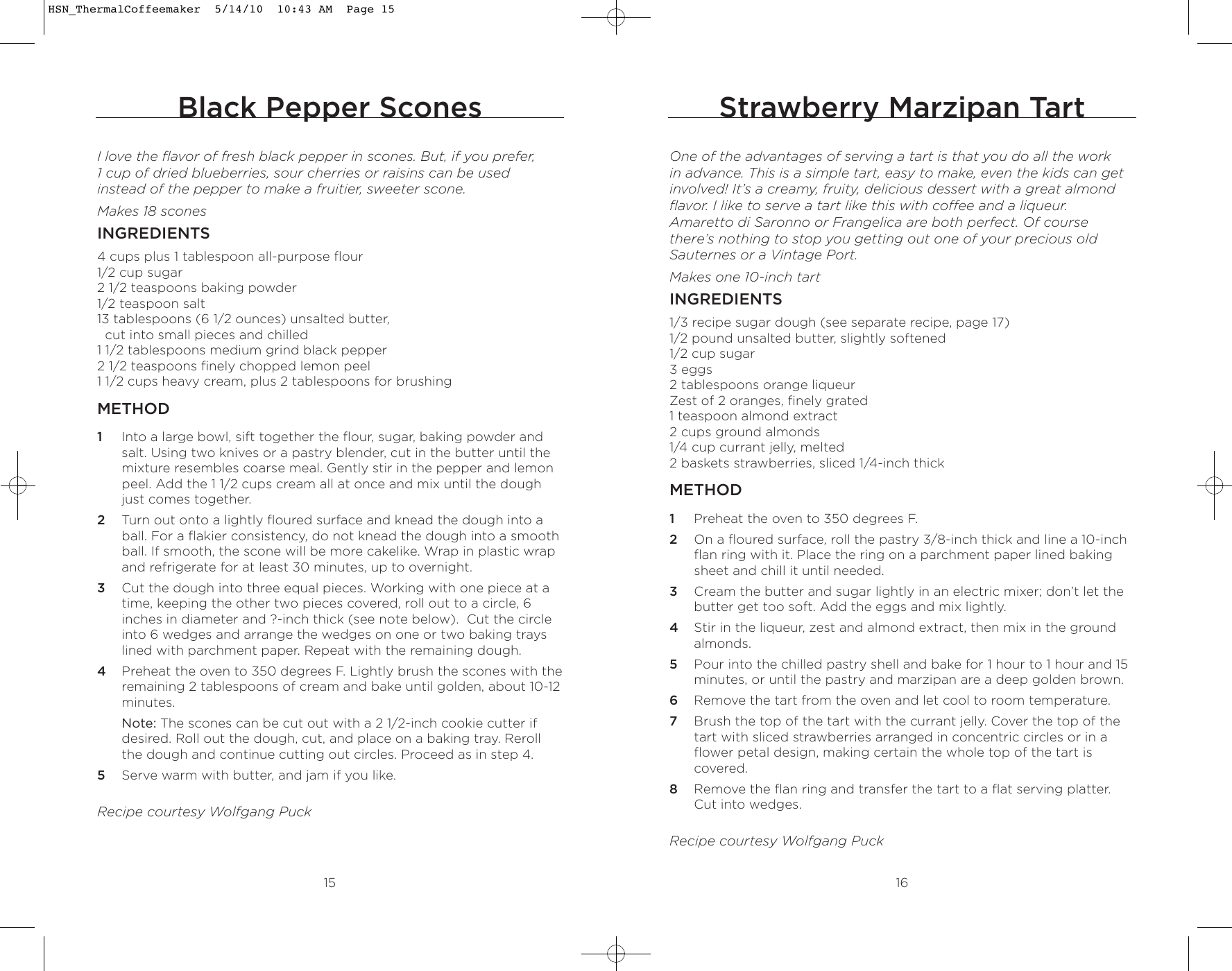 Page 9 of 12 - Wolfgang-Puck Wolfgang-Puck-Wolfgang-Puck-Coffeemaker--Bcm00020-Users-Manual- HSN_ThermalCoffeemaker  Wolfgang-puck-wolfgang-puck-coffeemaker--bcm00020-users-manual
