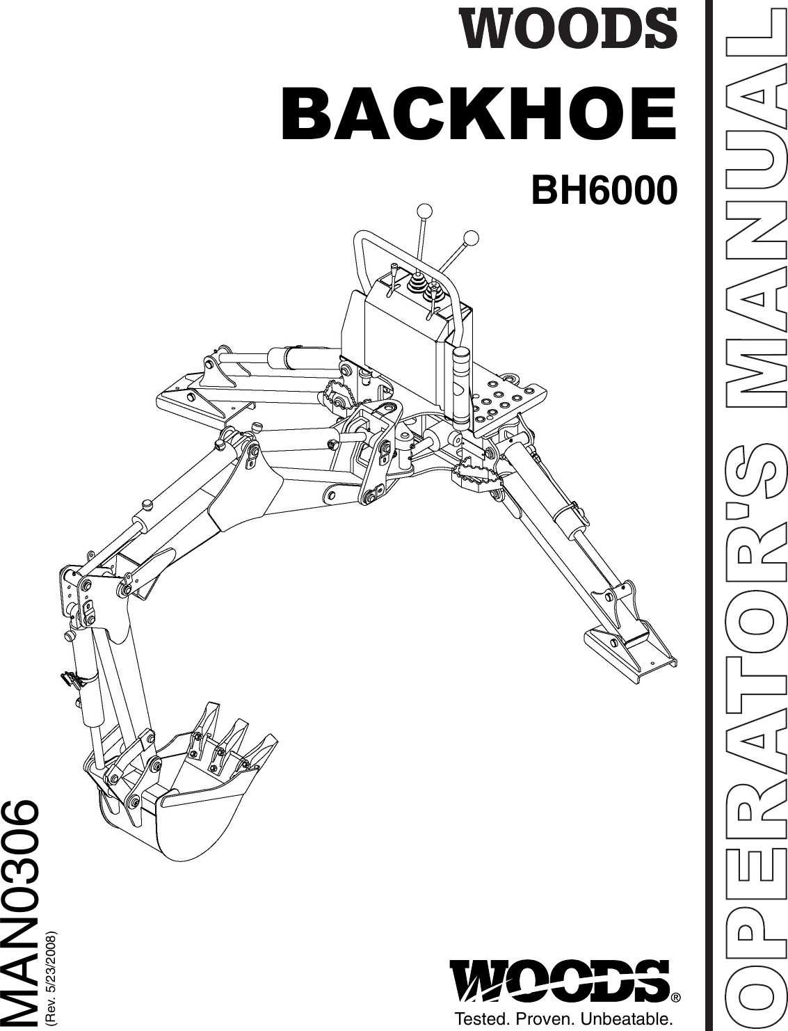 Woods Equipment Bh6000 Users Manual Backkhoe