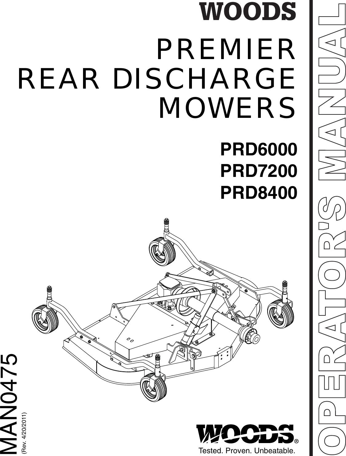 Woods Equipment Prd6000 Users Manual MAN0475