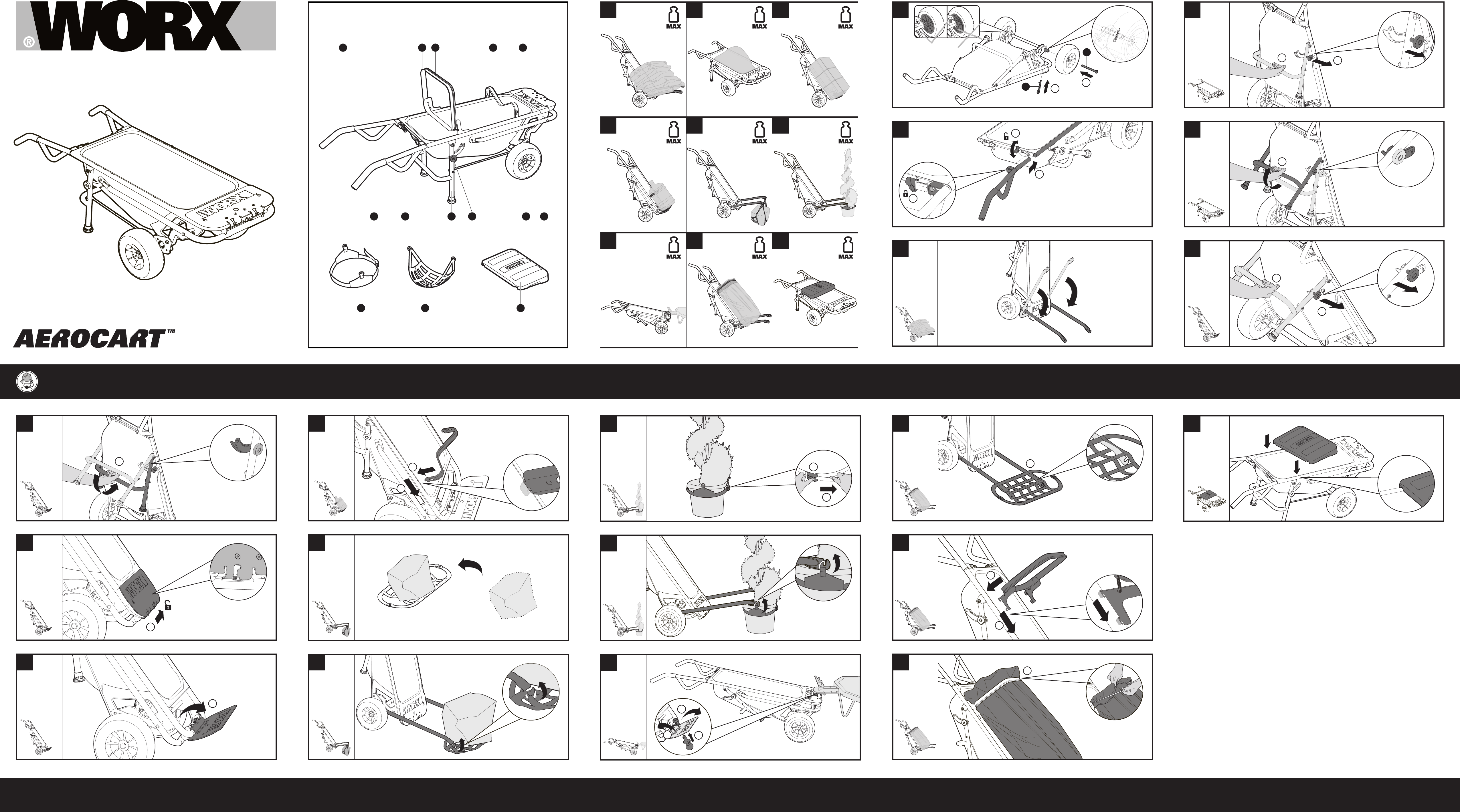 Worx Tools Aerocart Wg050 Users Manual