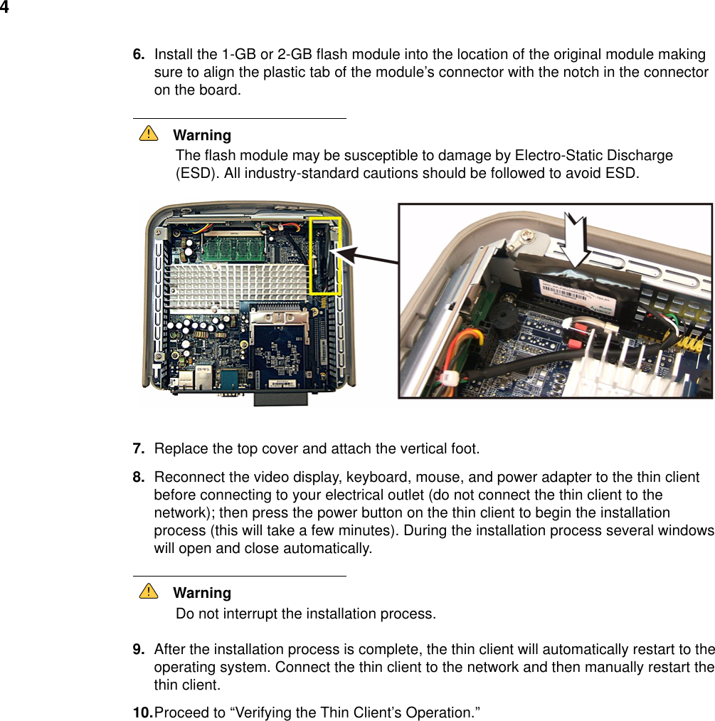 Page 10 of 12 - Wyse Wyse-V90L-Le-Users-Manual- Installation Guide  Wyse-v90l-le-users-manual