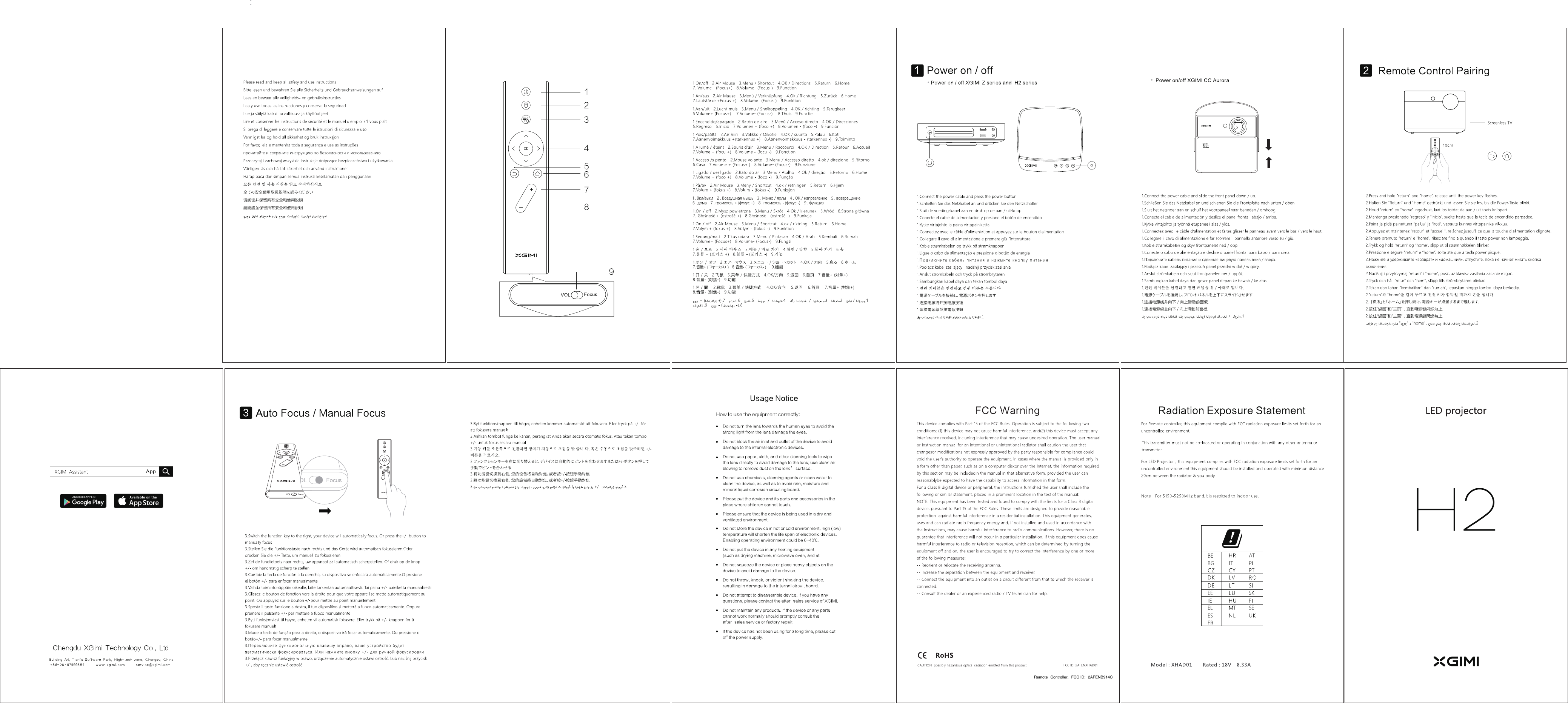 Remote Controller, FCC ID: 2AFENB914C