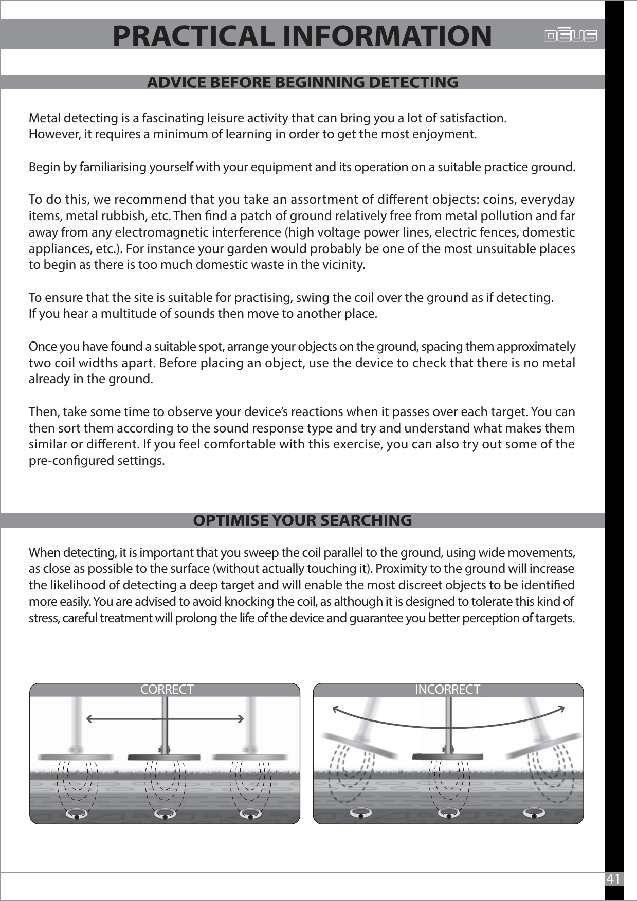 XPLORER 228 Metal detector User Manual UK V 3 0