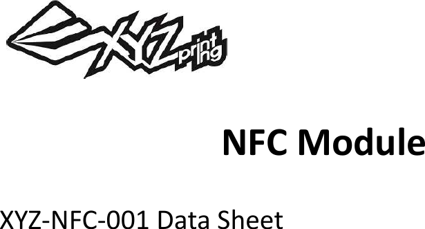 NFCModuleXYZ‐NFC‐001DataSheet
