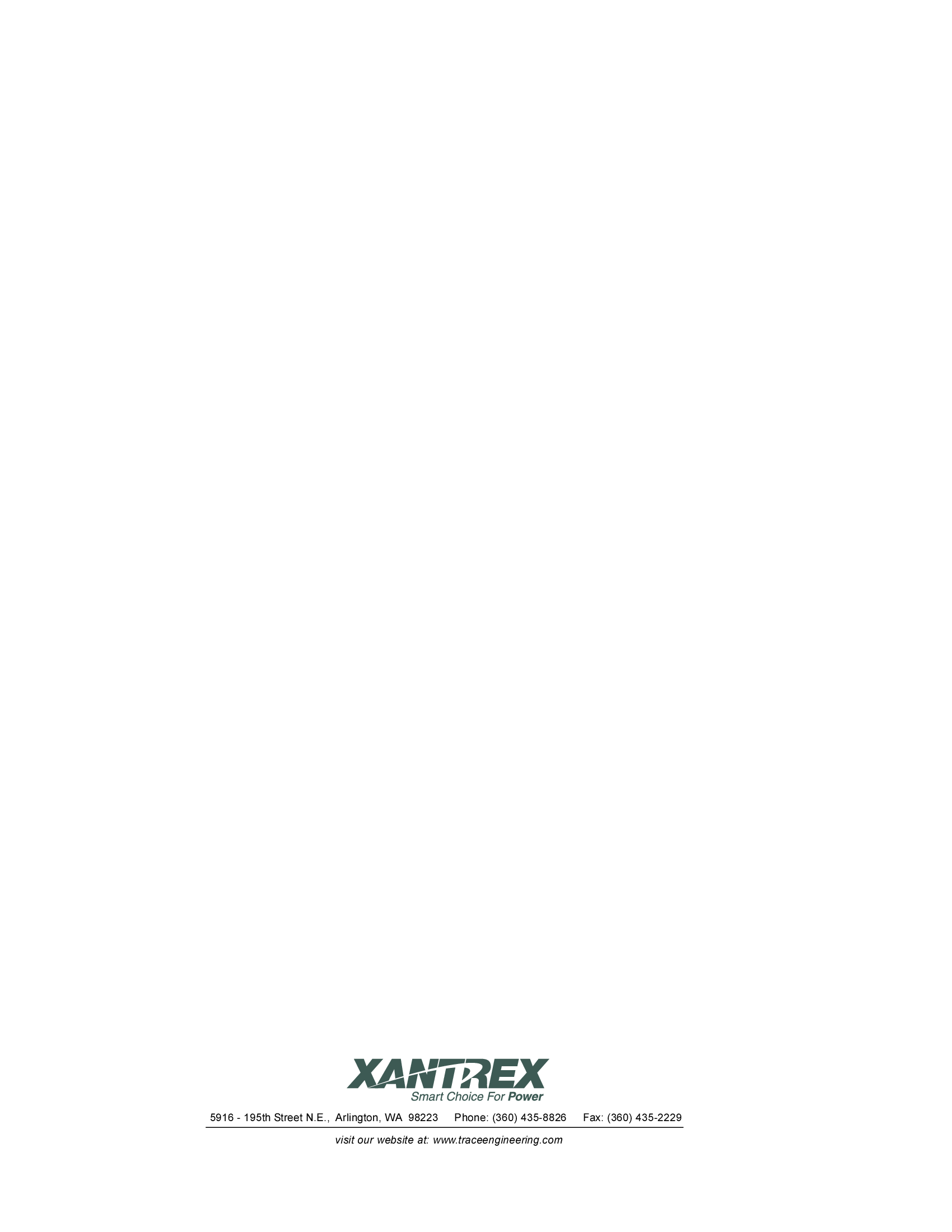 Page 8 of 8 - Xantrex Xantrex-Plus-Sw4024-Users-Manual- Operation Xantrex-plus-sw4024-users-manual