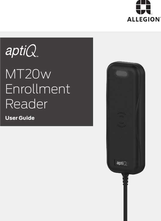 MT20w Enrollment ReaderUser Guide