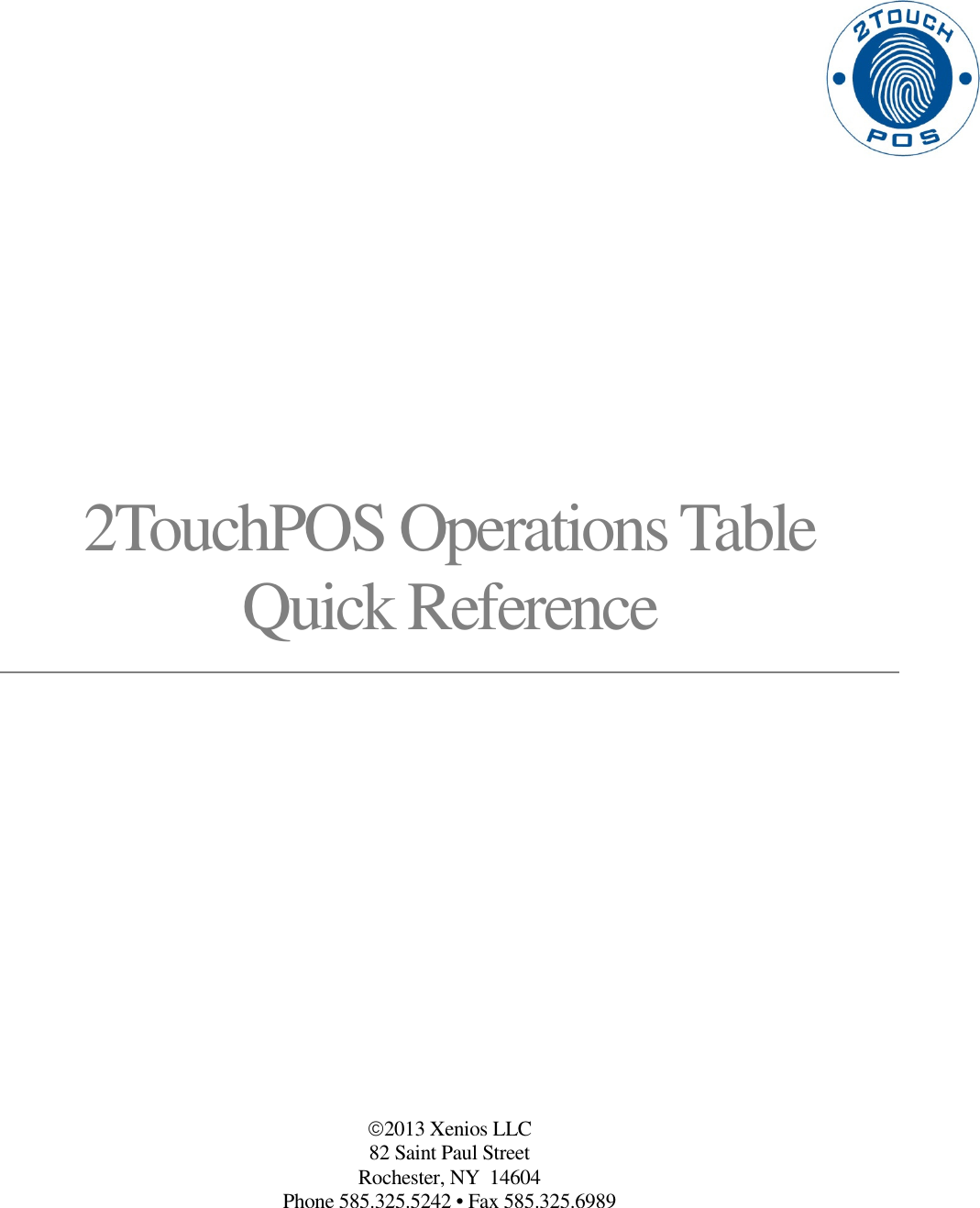Page 1 of 8 - Table Management Quick Reference X