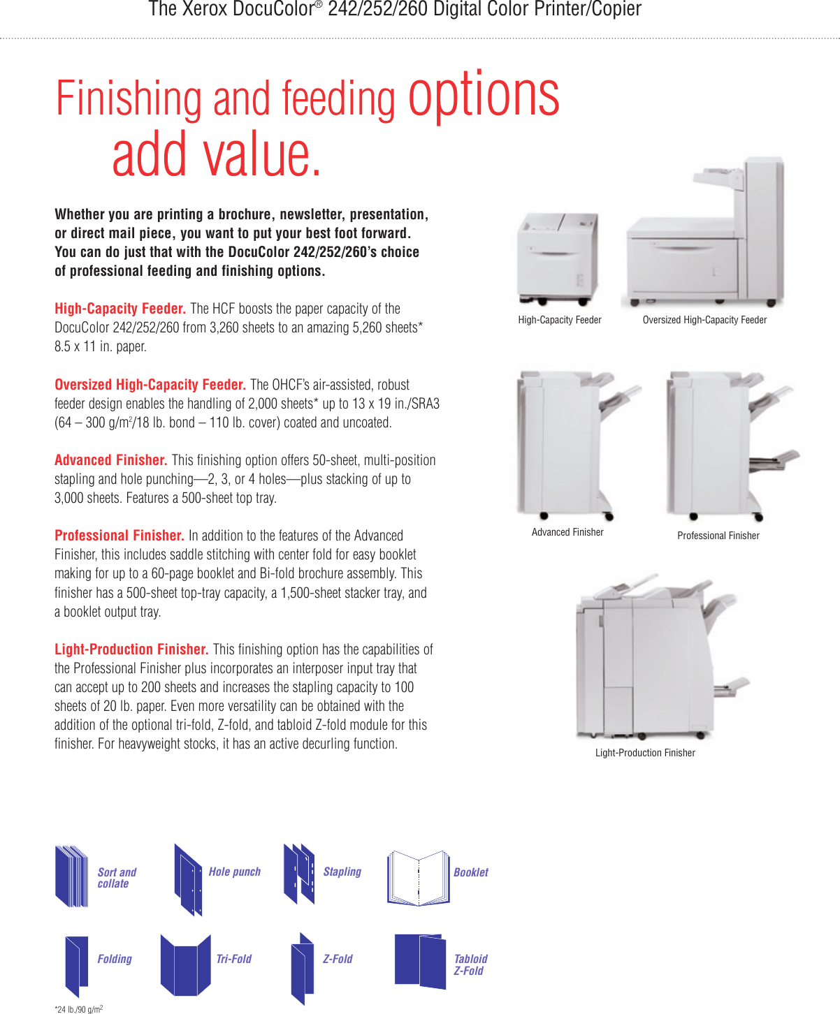 Page 6 of 8 - Xerox Xerox-Docucolor-242-Users-Manual- DocuColor 242/252/260 Brochure  Xerox-docucolor-242-users-manual