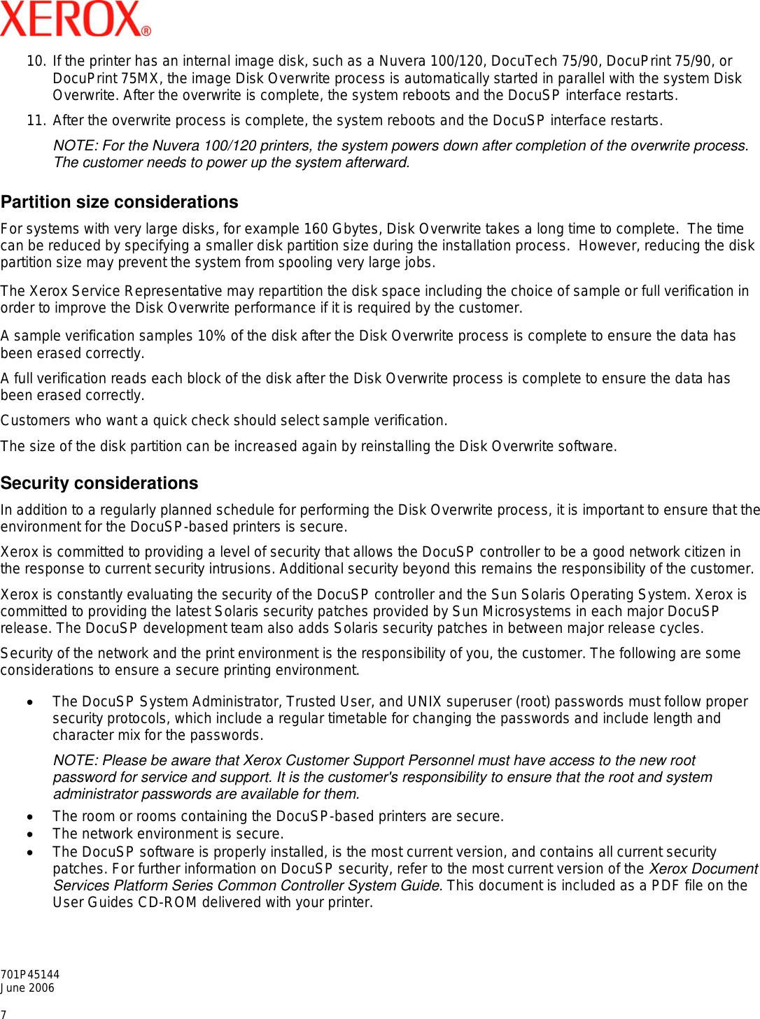 Page 7 of 8 - Xerox Xerox-Docutech-128-Highlight-Color-Installation-Guide- Dear XPPS Customer  Xerox-docutech-128-highlight-color-installation-guide