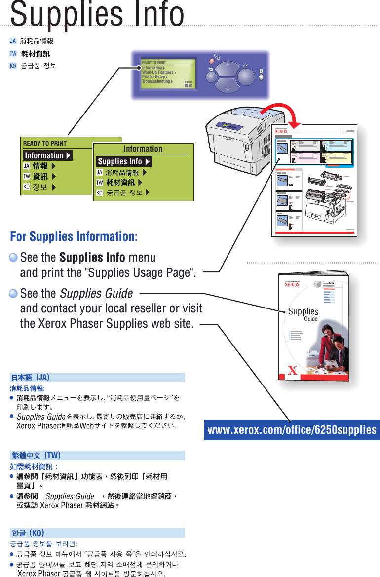 Page 7 of 10 - Xerox Xerox-Phaser-6250-Users-Manual- Phaser 6250 Color Laser Printer Quick Reference Guide  Xerox-phaser-6250-users-manual