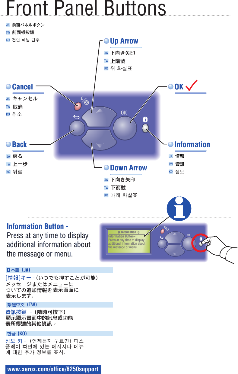 Page 8 of 10 - Xerox Xerox-Phaser-6250-Users-Manual- Phaser 6250 Color Laser Printer Quick Reference Guide  Xerox-phaser-6250-users-manual