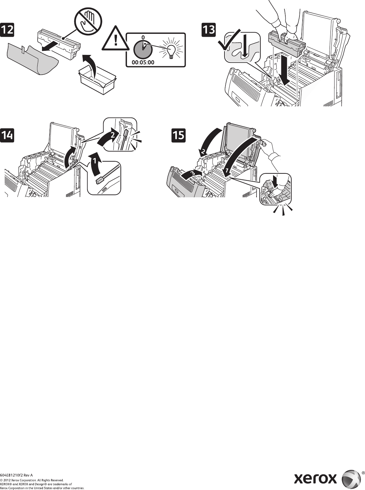 Page 2 of 2 - Xerox Xerox-Phaser-7100-Users-Manual- Phaser 7100 Imaging Unit Replacement Instructions, 604E81210, Rev A  Xerox-phaser-7100-users-manual