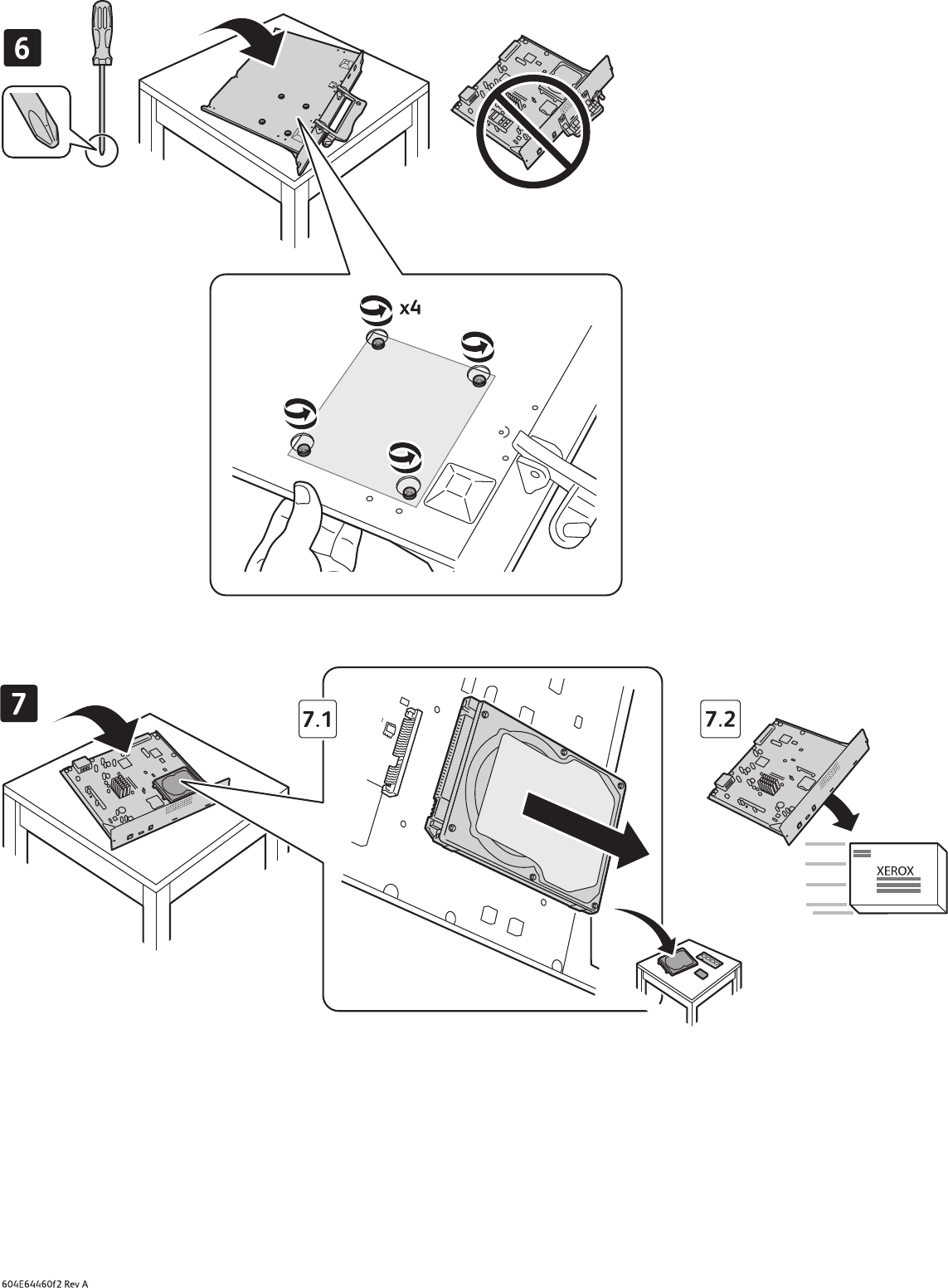 Page 2 of 4 - Xerox Xerox-Phaser-7800-Users-Manual- Phaser 7800 Image Processor Board Replacement Instruction Sheet, 604E64460 Rev A Xerox-phaser-7800-users-manual