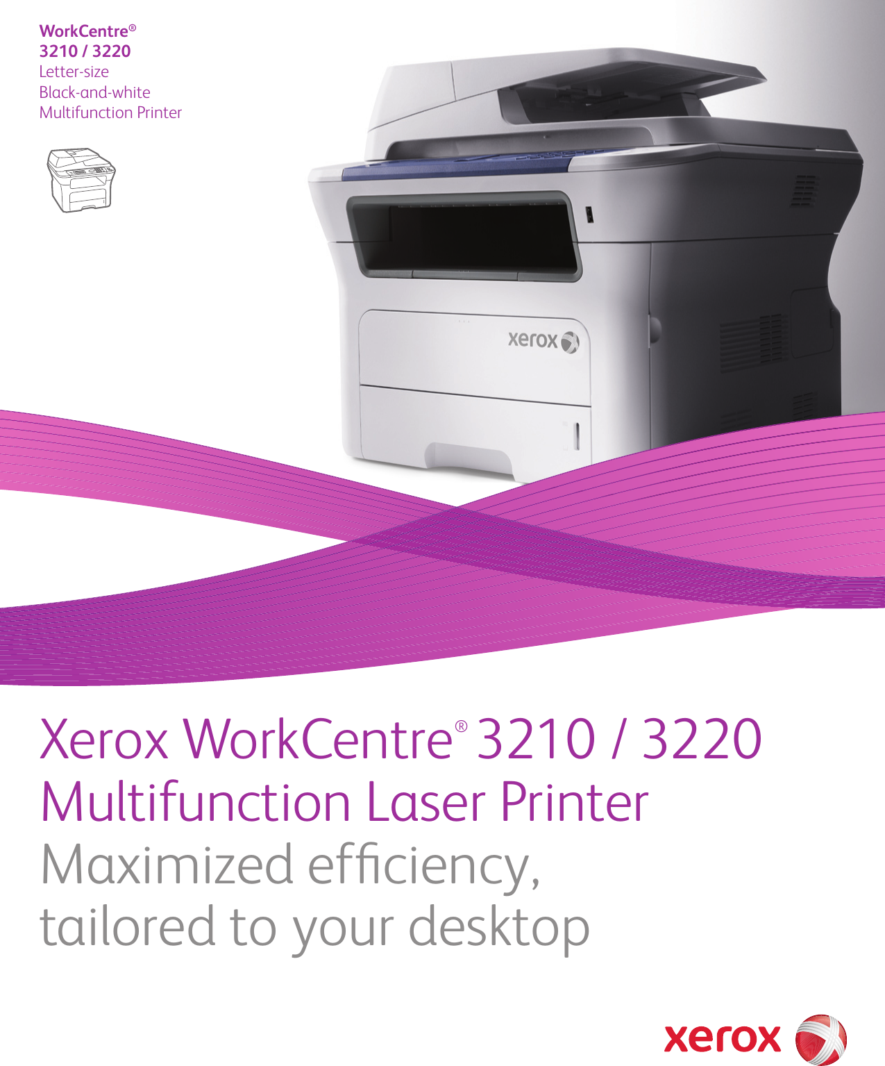Page 1 of 4 - Xerox Xerox-Workcentre-3220-Users-Manual- WorkCentre 3210/3220 Multifunction Laser Printer Brochure  Xerox-workcentre-3220-users-manual