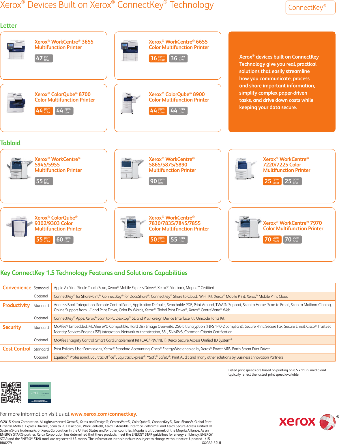 Page 8 of 8 - Xerox Xerox-Workcentre-7830-7835-7845-7855-Brochure- Xerox® ConnectKey®  Xerox-workcentre-7830-7835-7845-7855-brochure