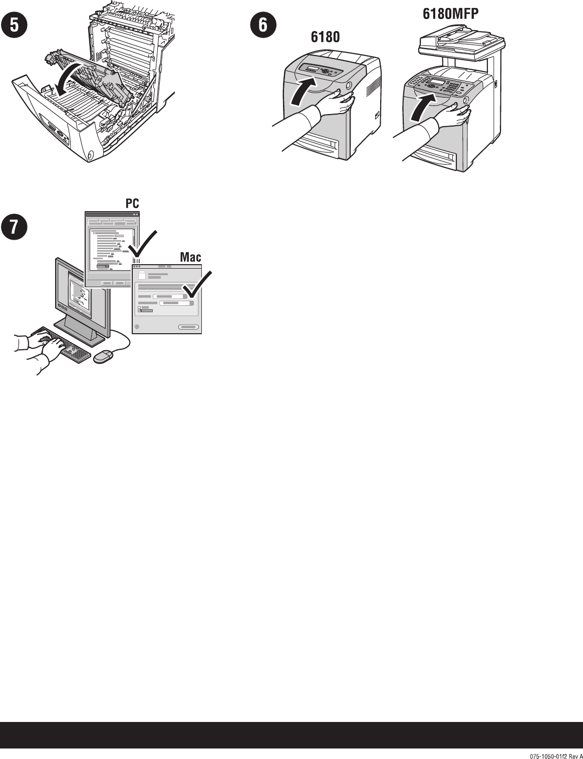 Xerox Phaser 6180 6180MFP Install Duplex Unit Instruction Sheet, 075105001 If Not Then