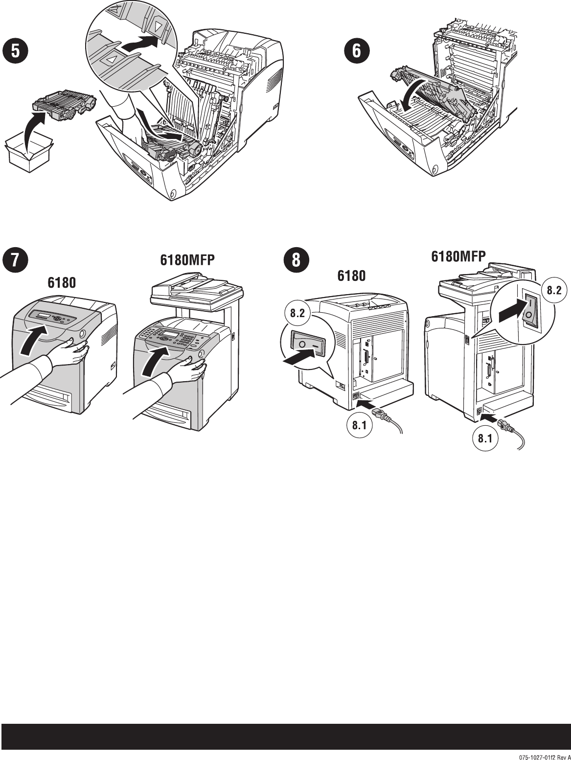 Xerox Haser 6180 6180MFP Replace Duplex Unit Instruction Sheet