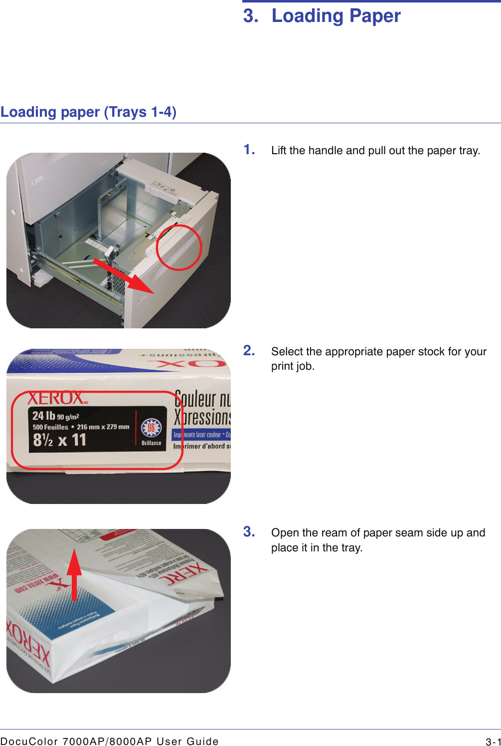 Page 1 of 4 - Xerox 7000AP-8000AP_User_Guide If Not Then  Loading Paper Eng