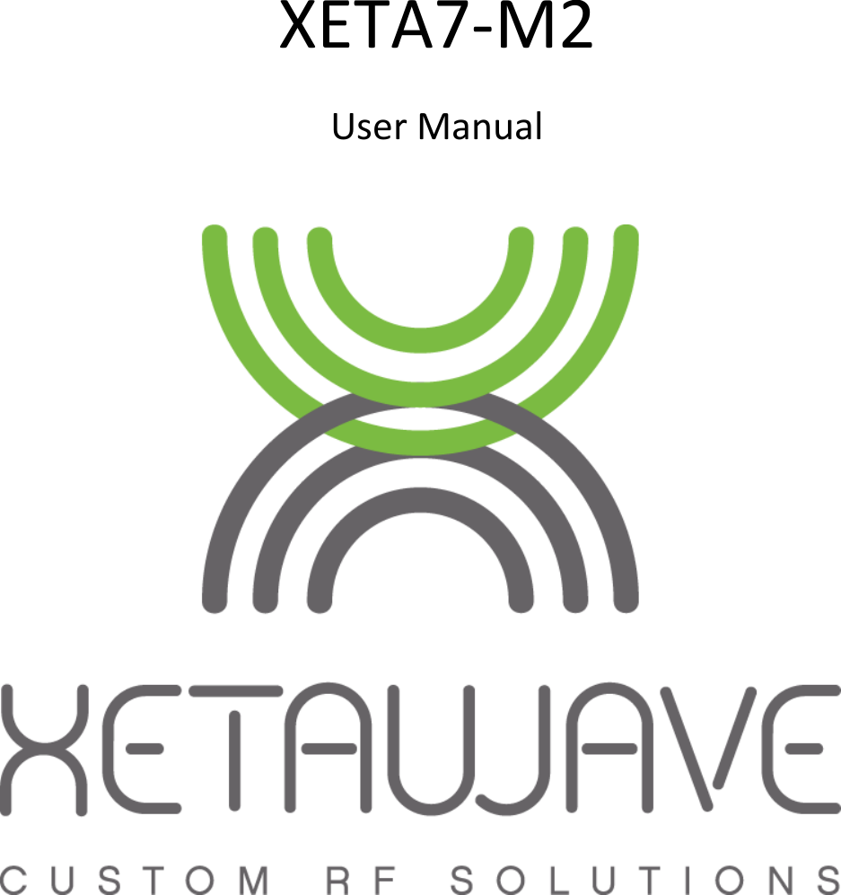    XETA7-M2 User Manual     