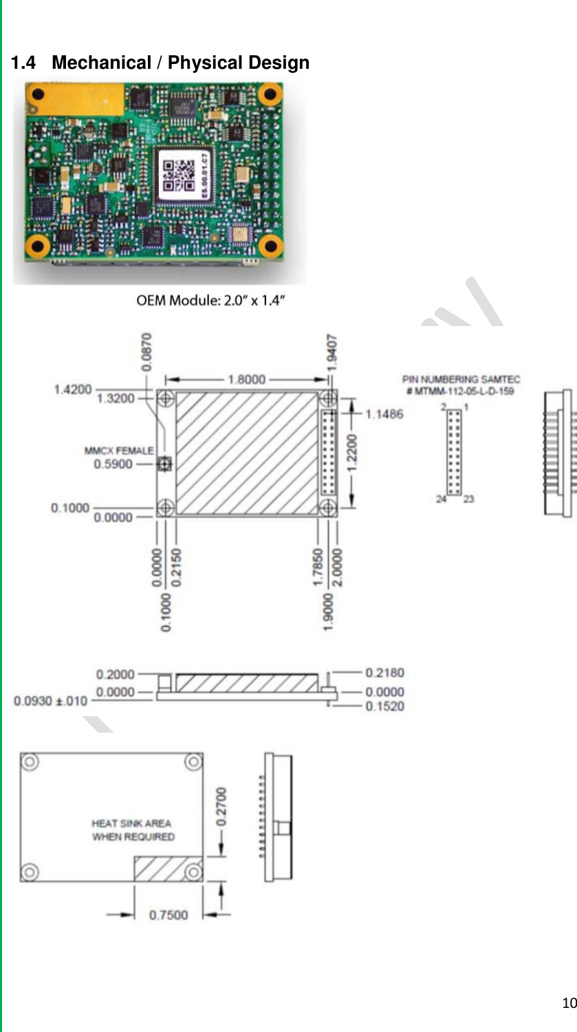  10  1.4  Mechanical / Physical Design       