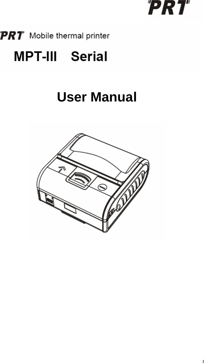   1   User Manual  