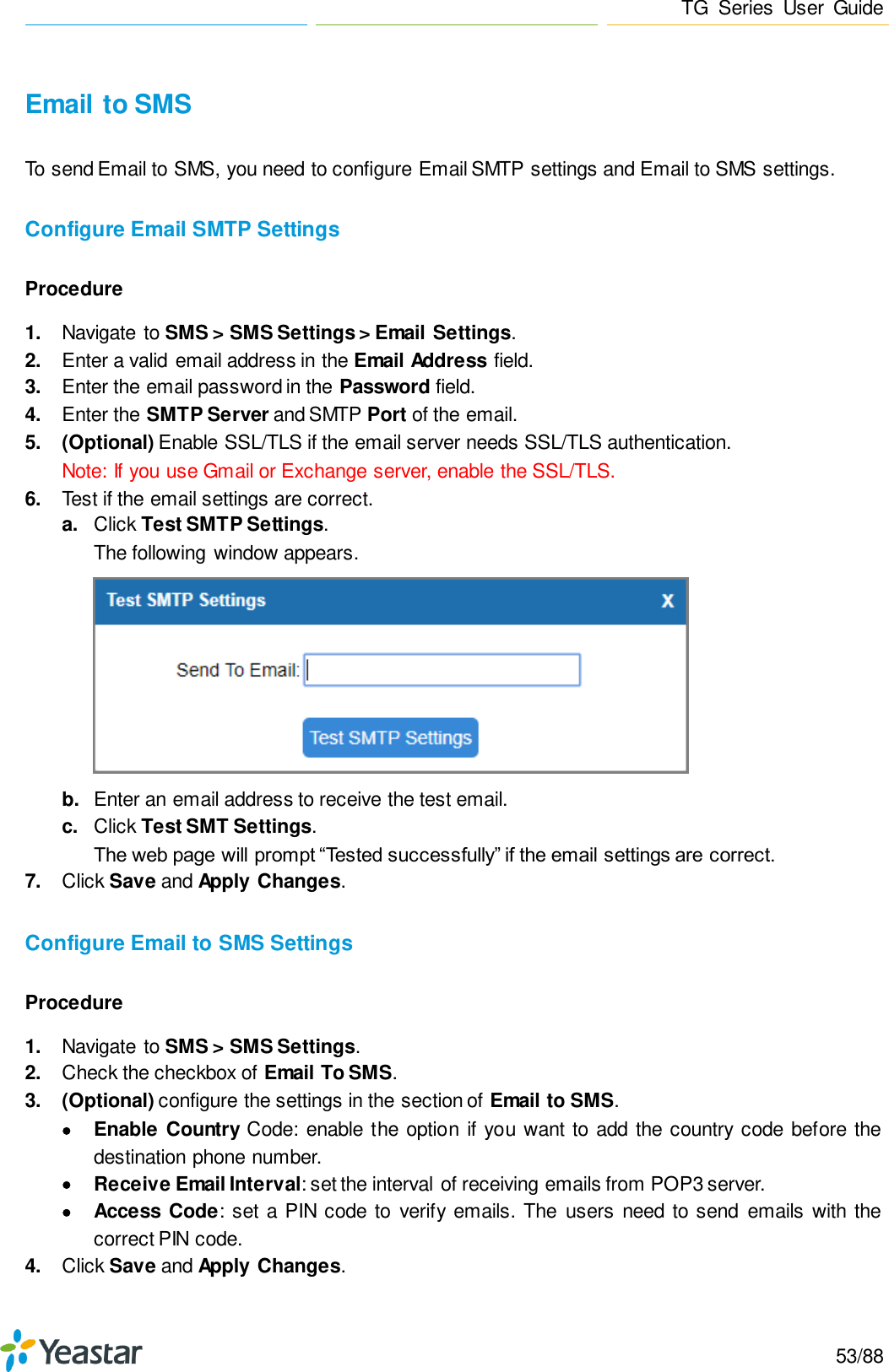 Page 53 of Xiamen Yeastar Information Technology TG200 GSM VoIP Gateway User Manual Yeastar TA400 TA800 User Manual enx