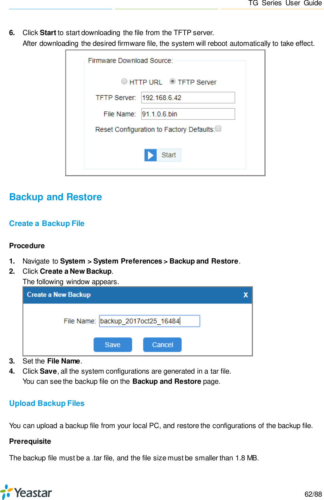 Page 62 of Xiamen Yeastar Information Technology TG200 GSM VoIP Gateway User Manual Yeastar TA400 TA800 User Manual enx