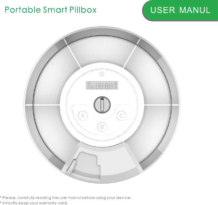 Page 1 of Xiamen zayata technology M101 Pill Box User Manual 
