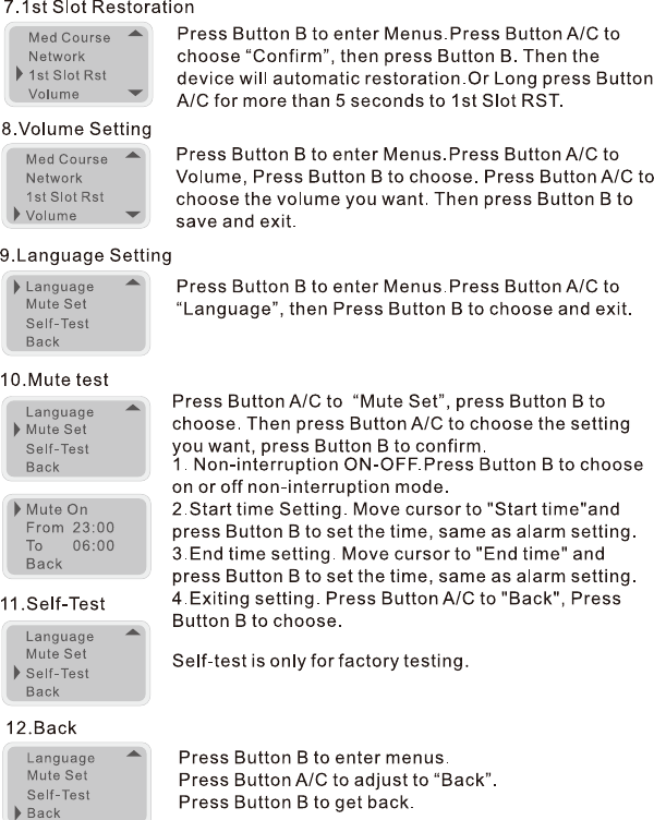 Page 12 of Xiamen zayata technology M126 Smart Pill dispenser User Manual M126                             EN