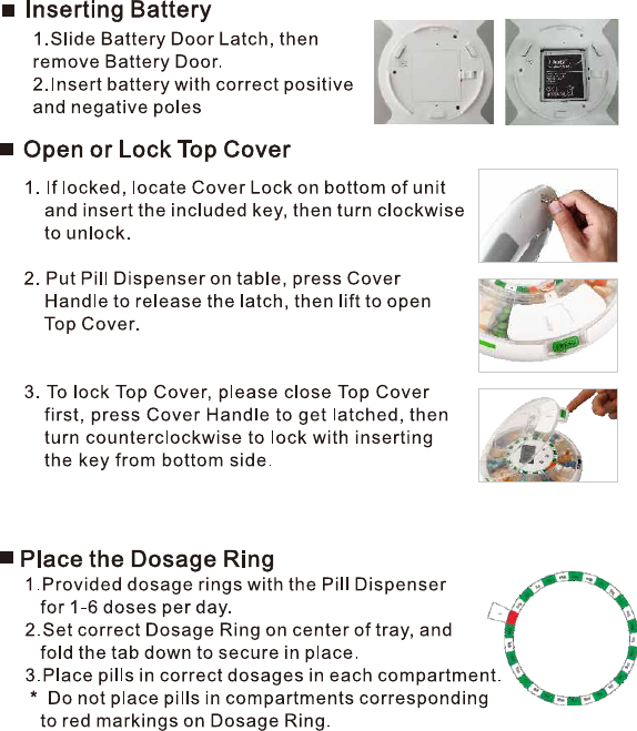 Page 3 of Xiamen zayata technology M126 Smart Pill dispenser User Manual M126                             EN