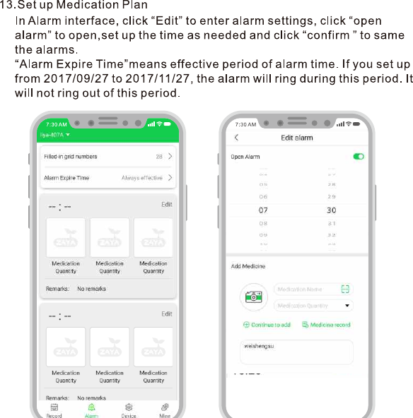 Page 8 of Xiamen zayata technology M126 Smart Pill dispenser User Manual M126                             EN