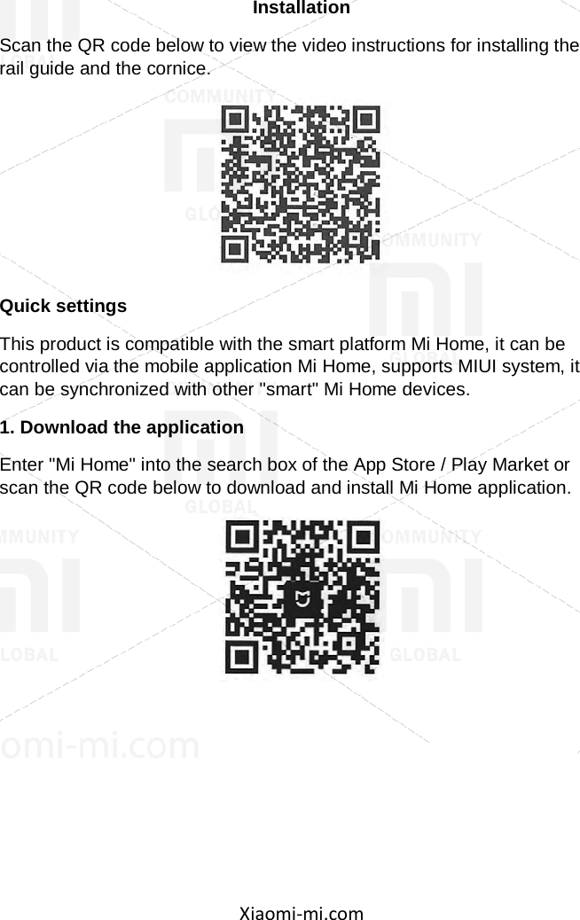 Page 3 of 7 - Xiaomi Aqara Smart Curtain Controller EN