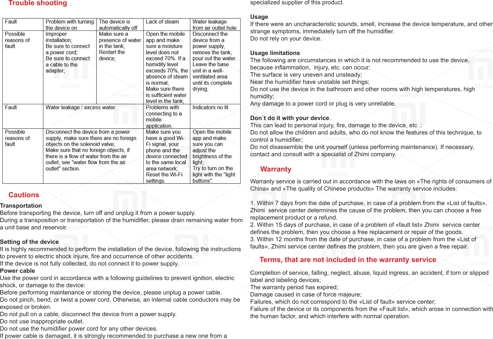 Page 4 of 5 - Xiaomi  Mi Air Humidifier-EN