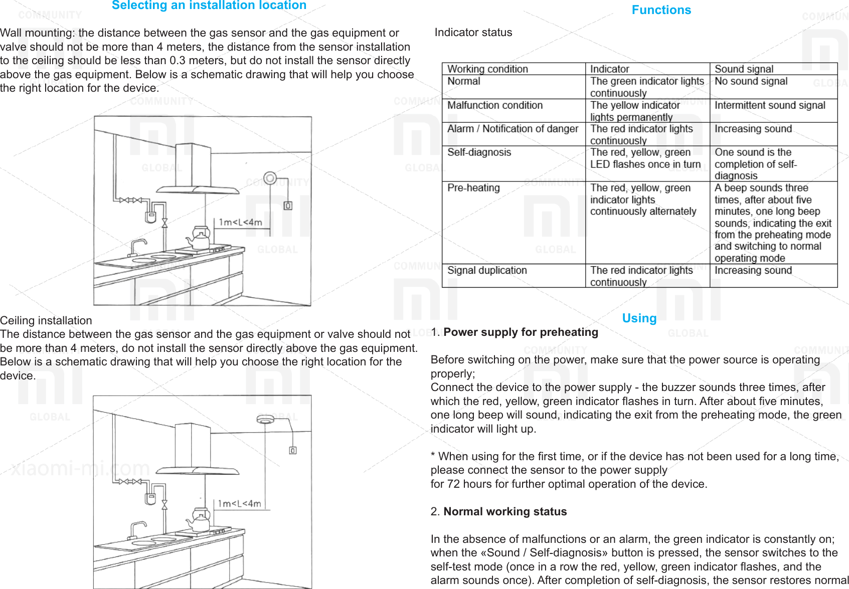 Page 3 of 6 - Xiaomi  Mi Jia Honeywell Gas Leak Detector EN