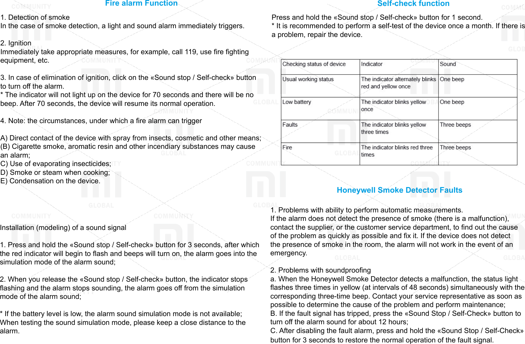 Page 3 of 5 - Xiaomi Mi Jia Honeywell Smoke Detector EN