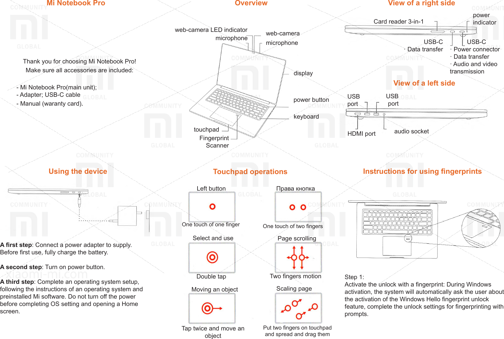 Page 1 of 3 - Xiaomi  Mi Notebook PRO 15.6 EN