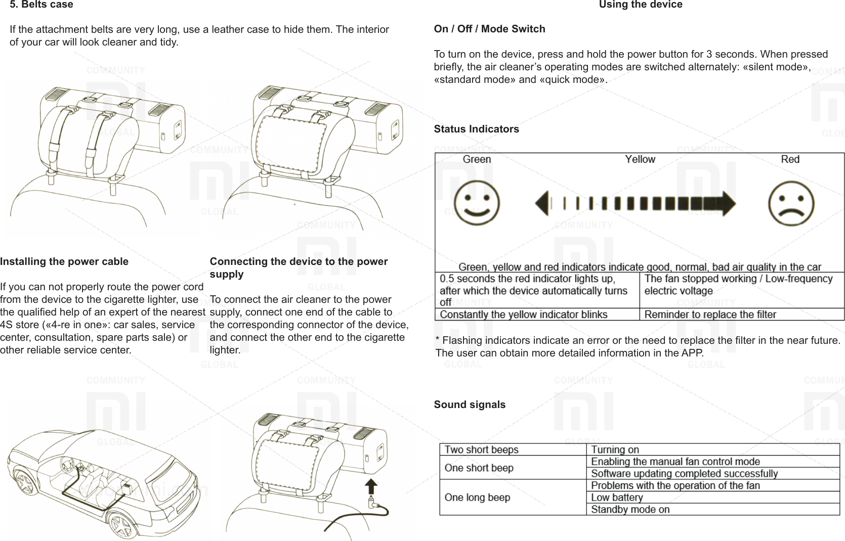 Page 5 of 8 - Xiaomi  Mijia Car Air Purifier EN