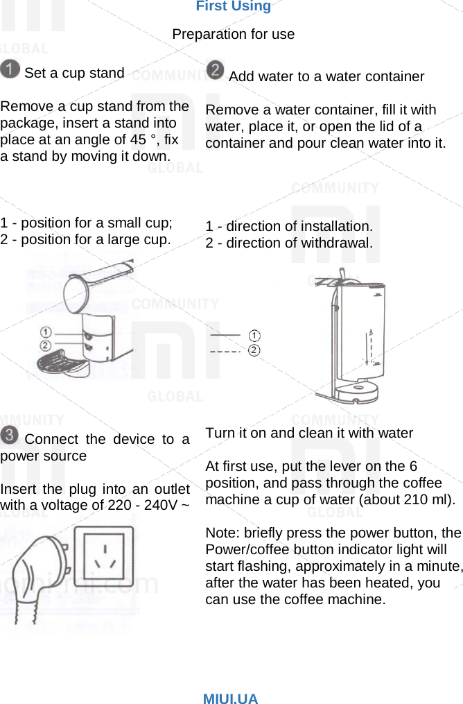 Page 4 of 9 - Xiaomi  Scishare Capsule Coffee Machine EN