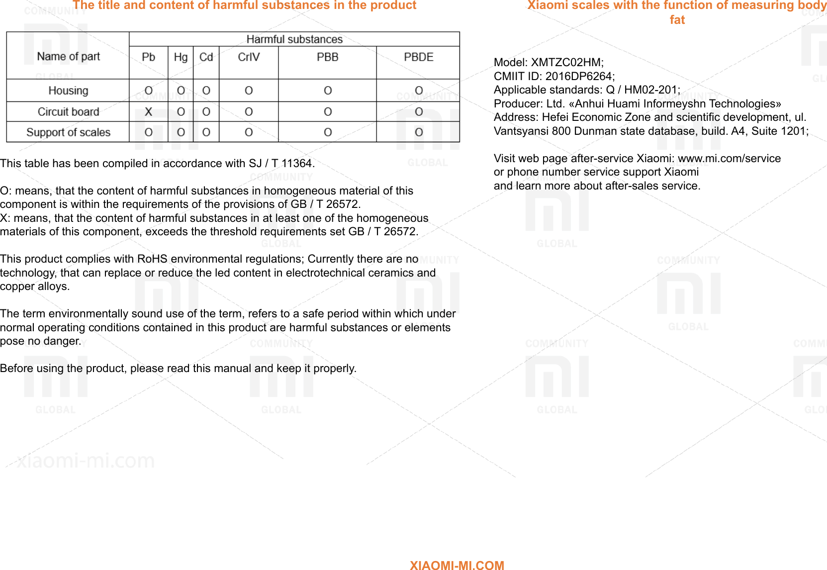 Page 3 of 3 - Xiaomi  Smart Scale Fat-EN