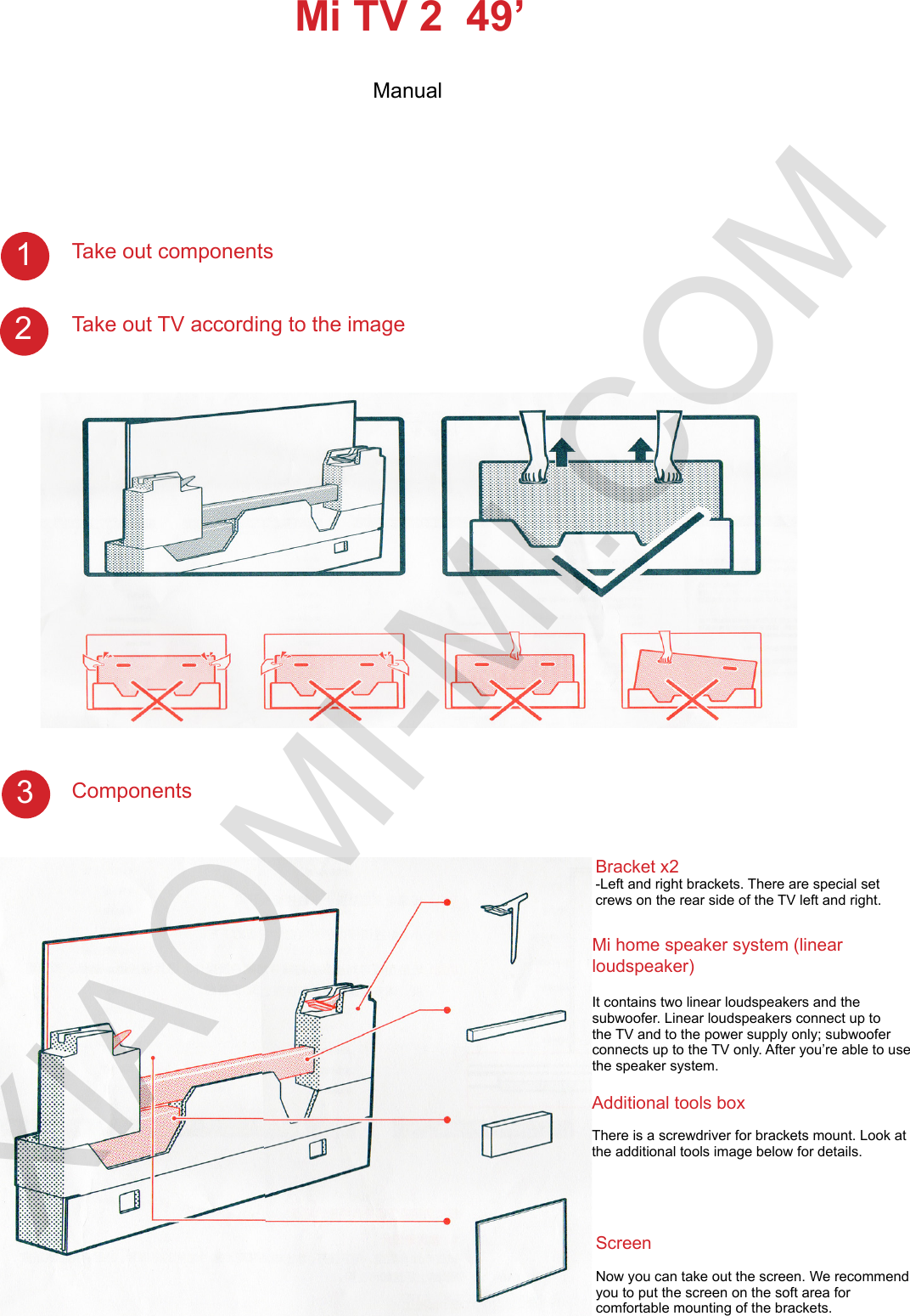 Page 1 of 5 - Xiaomi  Mi-tv49-en