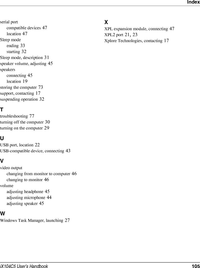 106  iX104C5 User’s Handbook