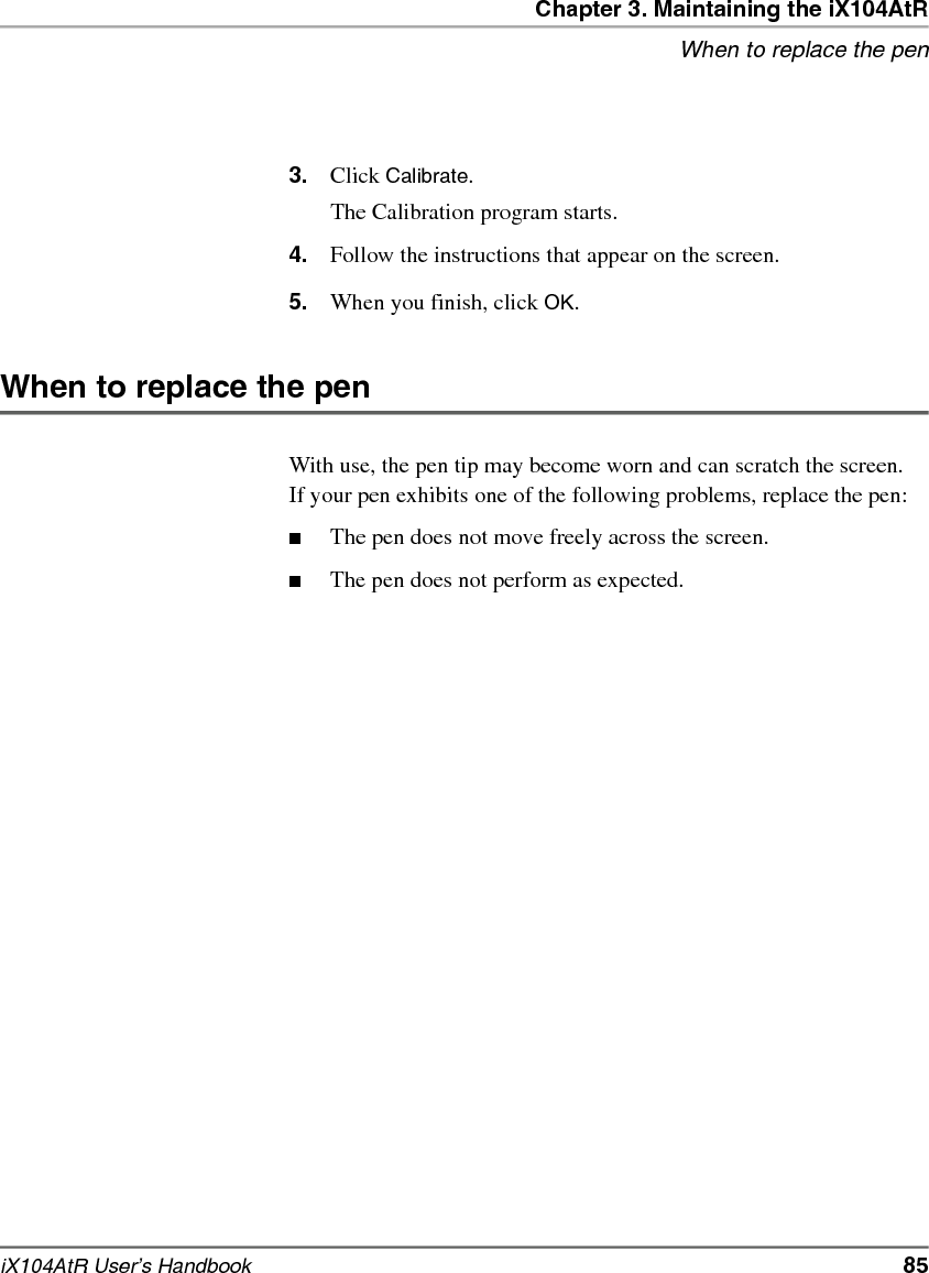 86   iX104AtR User’s Handbook
