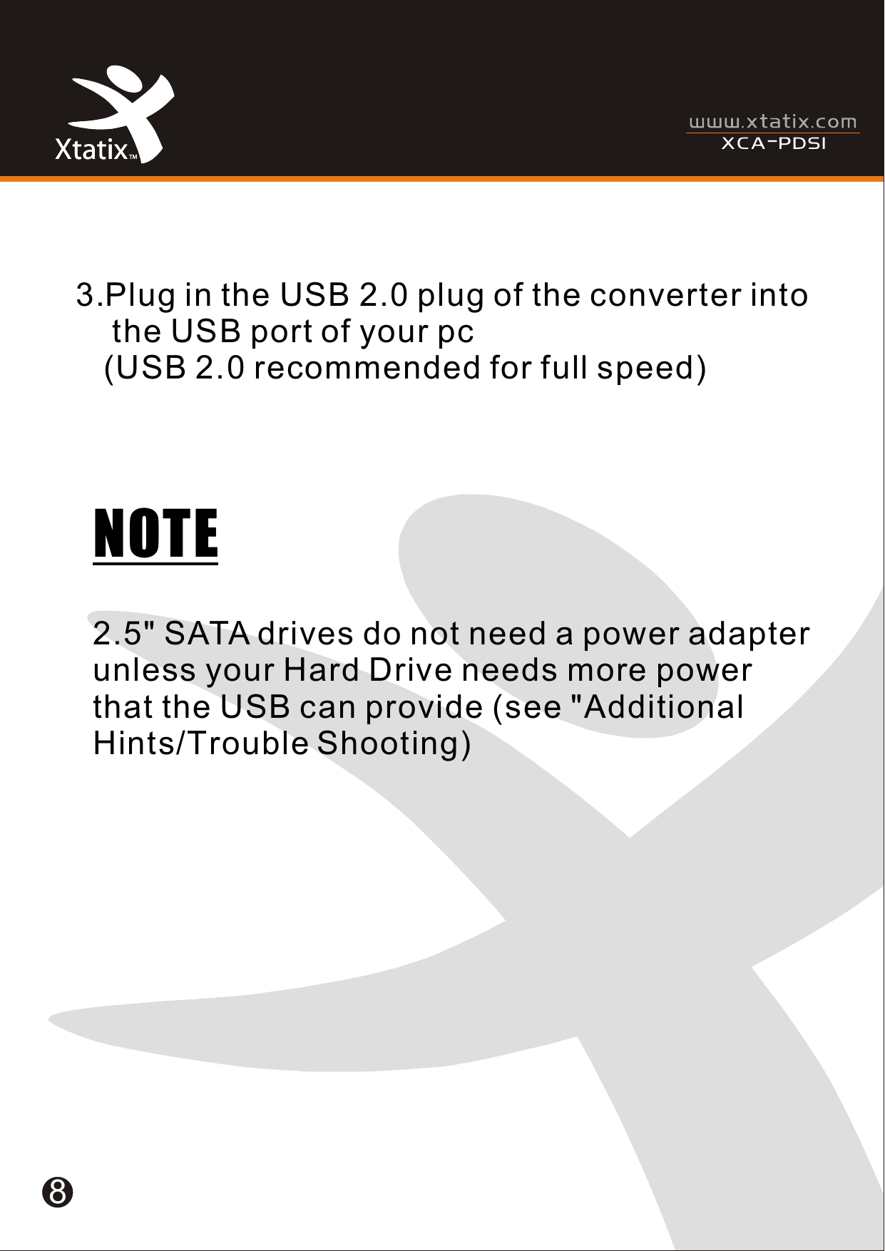 Page 9 of 12 - Xtatix Xtatix-Xca-Pdsi-Users-Manual- XCA-PDSI  Xtatix-xca-pdsi-users-manual