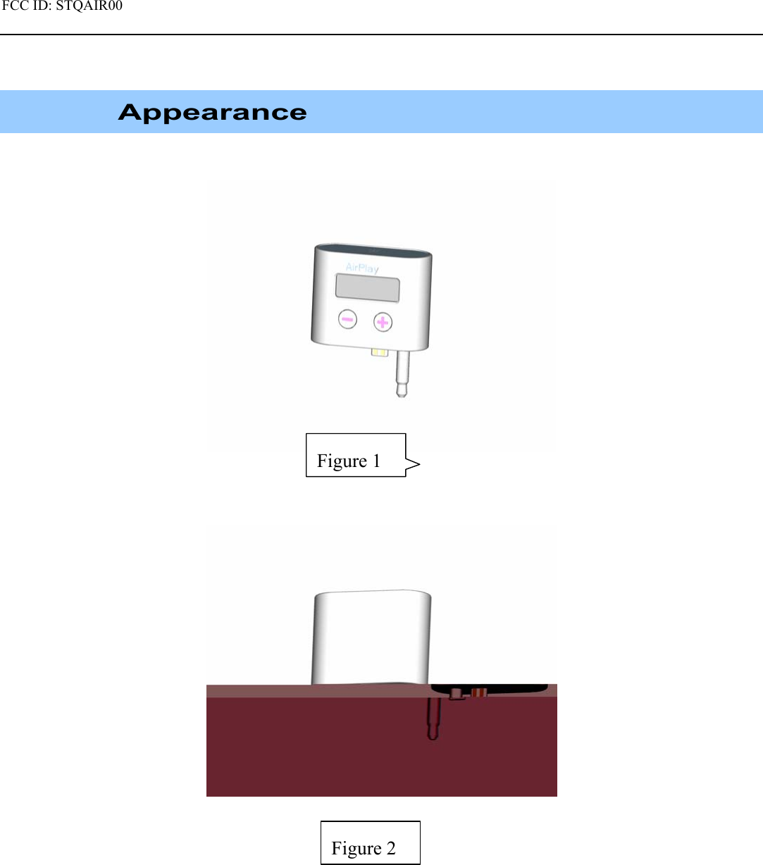 FCC ID: STQAIR00                                                Appearance         Figure 2Figure 1