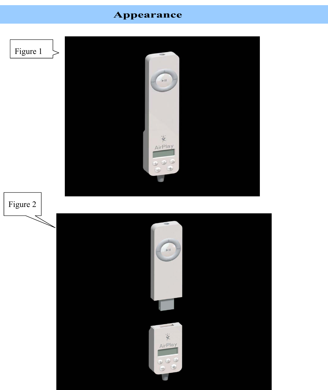   Appearance          Figure 2 Figure 1 